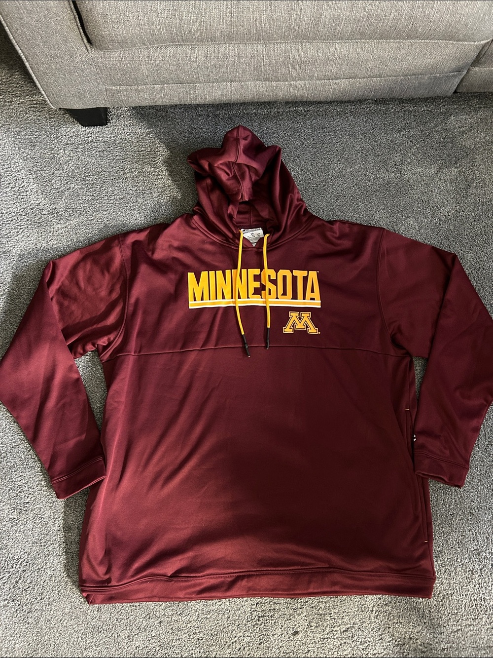 Champion Minnesota Maroon Hoodie with Gold Logo